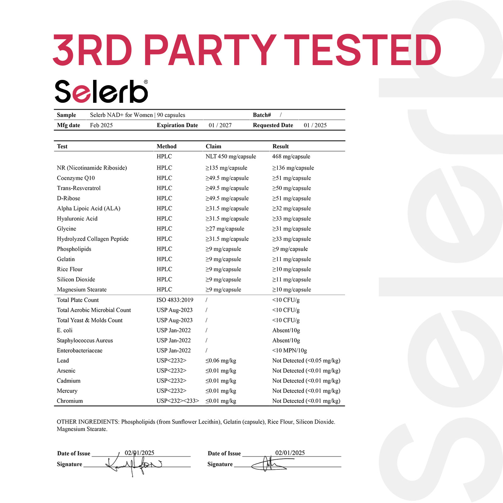 Selerb NAD+ Supplement for Women-60 Capsules Core