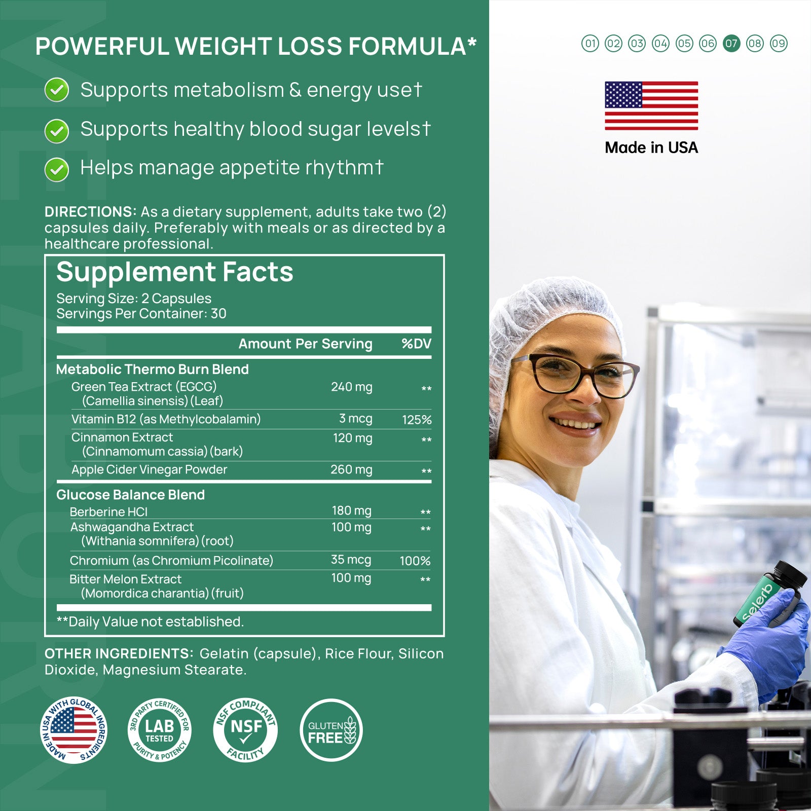 Selerb GLP-1 Supplement for Women & Men