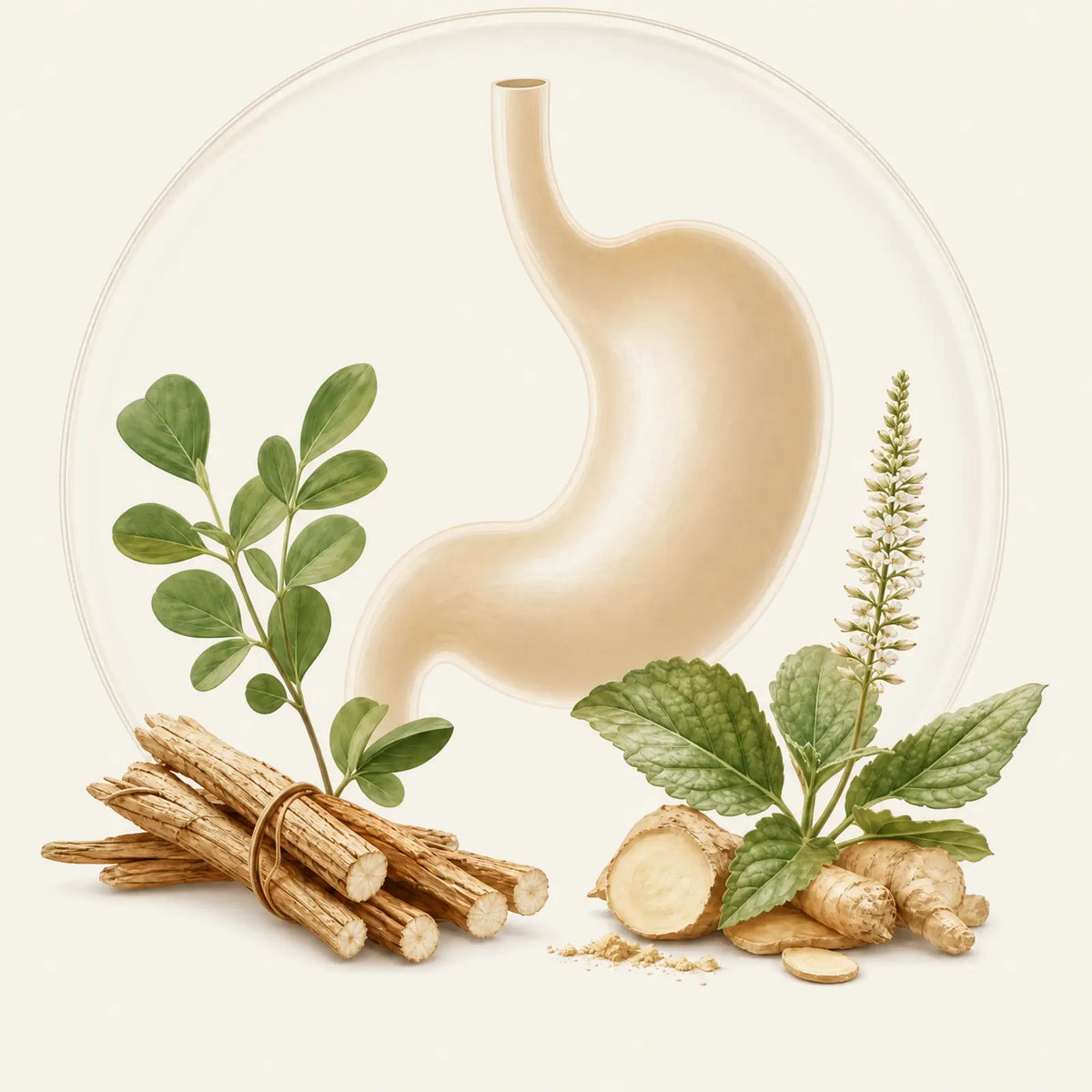 Slippery Elm and DGL Licorice botanical formula
