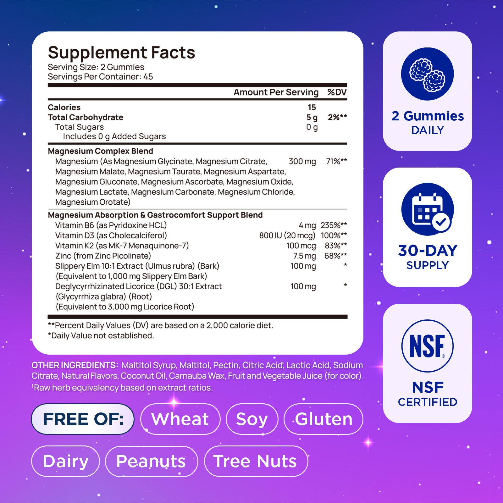 18 in 1 Magnesium Complex Gummies