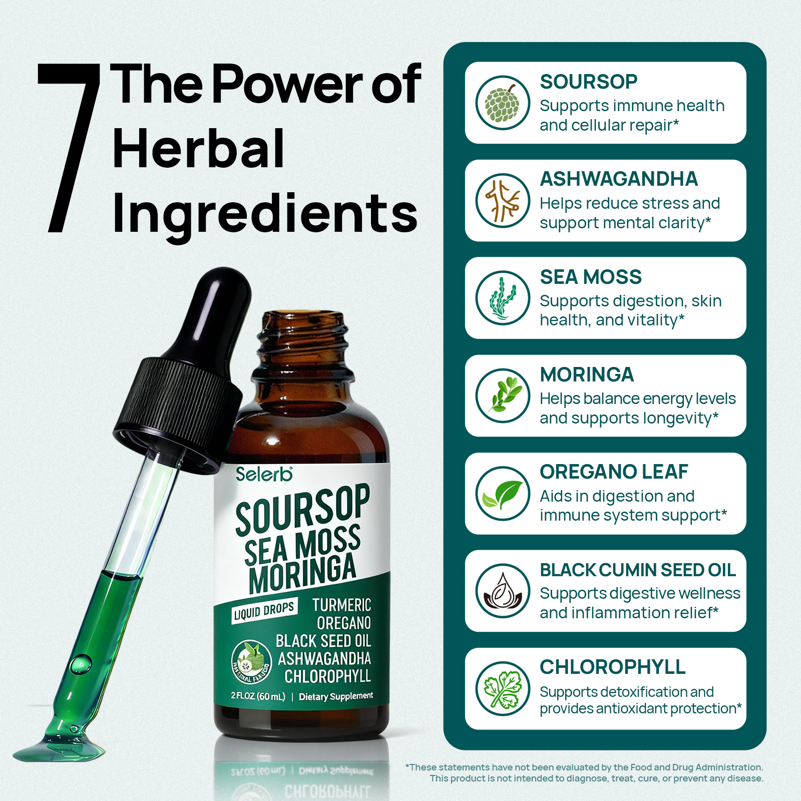 Selerb Soursop Bitters Liquid Drops - 2 Fl Oz