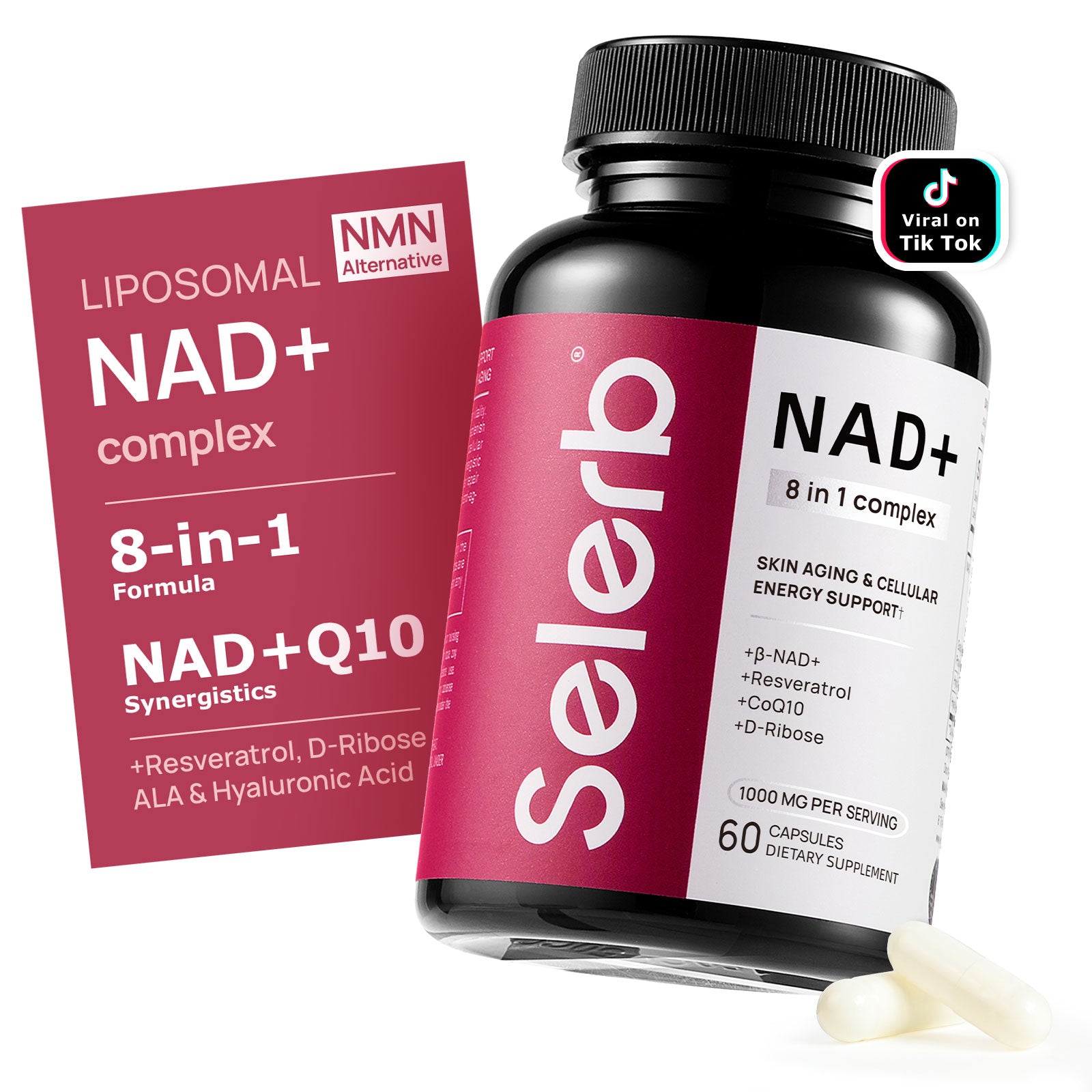 Selerb NAD+ Supplement for Women-60 Capsules