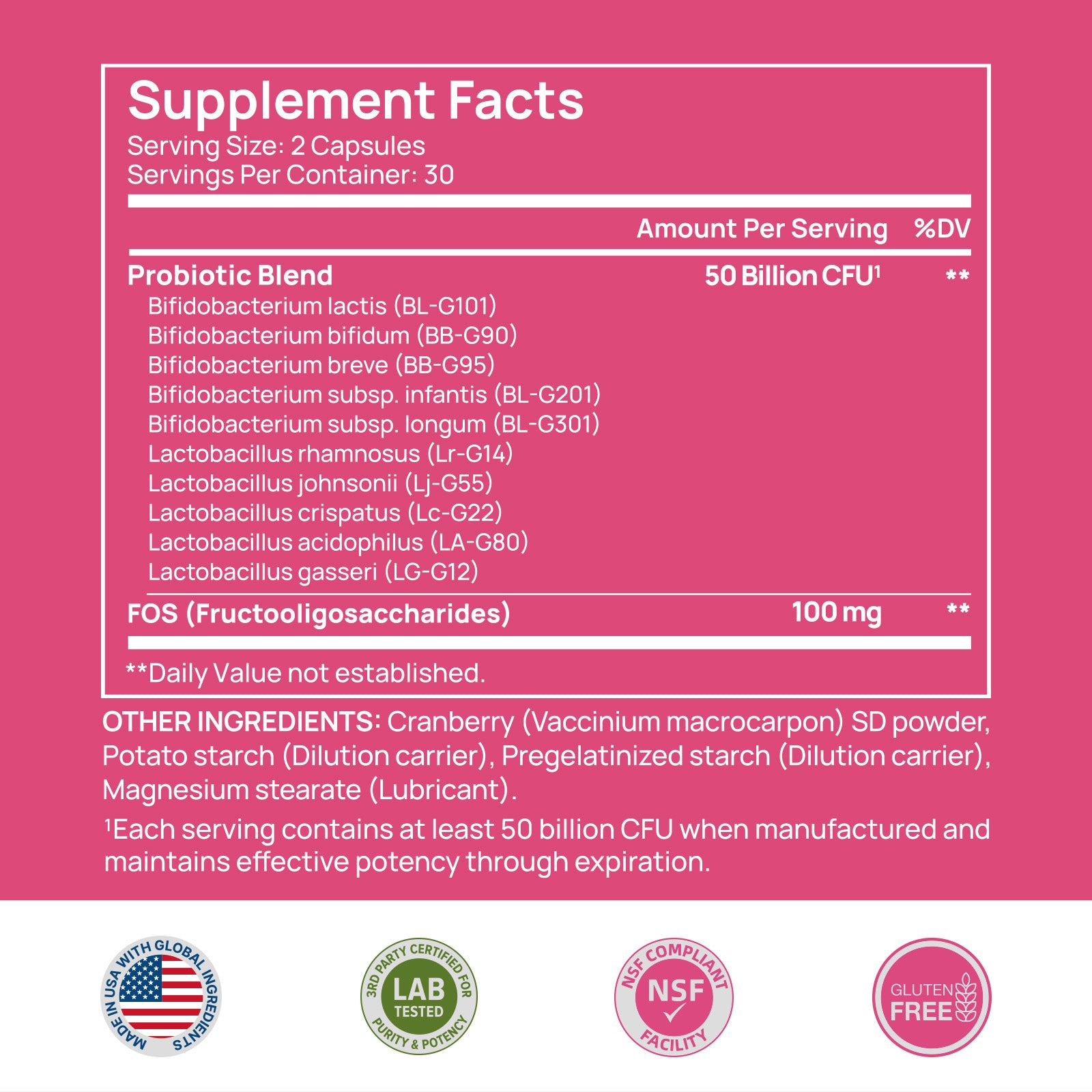 Selerb Probiotics for Women – Vaginal, Digestive & Urinary Health Support