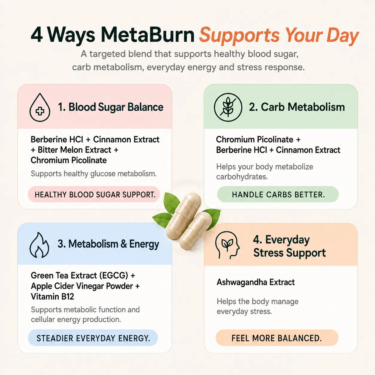 METABURN GLUCOSE SUPPORT
